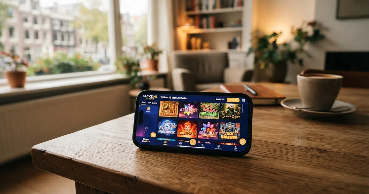 Een Nederlands online casino-interface met Pragmatic Play-spellen in de lobby, met Gates of Olympus en Sweet Bonanza zichtbaar in het speloverzicht