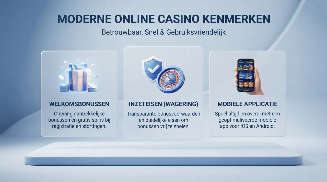 Een overzichtelijke vergelijkingstabel van Nederlandse online casino's met HiPay, met kolommen voor bonus, rondspeelvoorwaarden en mobiele app