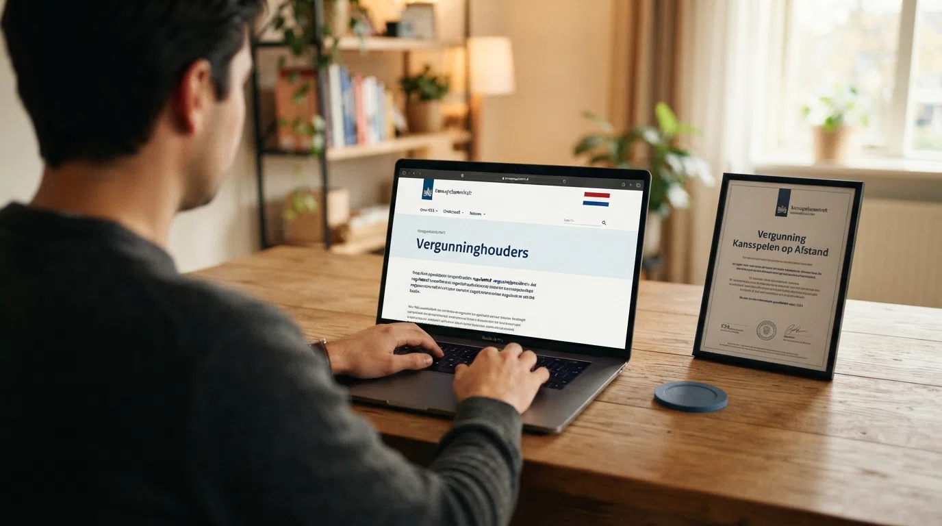 De Kansspelautoriteit-vergunning en het CRUKS-logo als symbolen voor legaal en veilig online gokken in Nederland