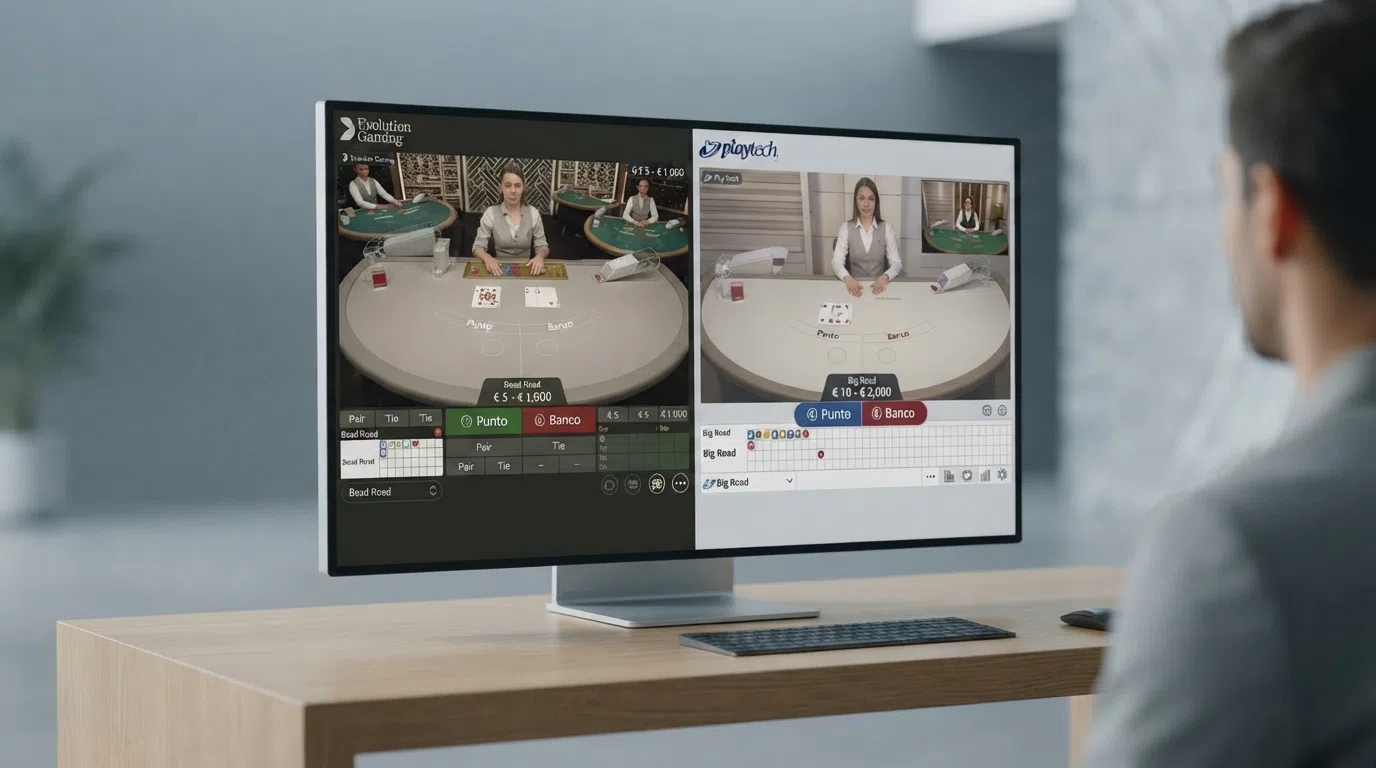 Een overzicht van live baccarat-lobby's bij verschillende Nederlandse online casino's