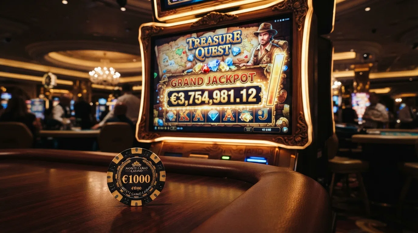 Het progressieve jackpot-scherm van Mega Moolah met de teller die een bedrag boven de tien miljoen euro toont, op een goudkleurige safari-achtergrond