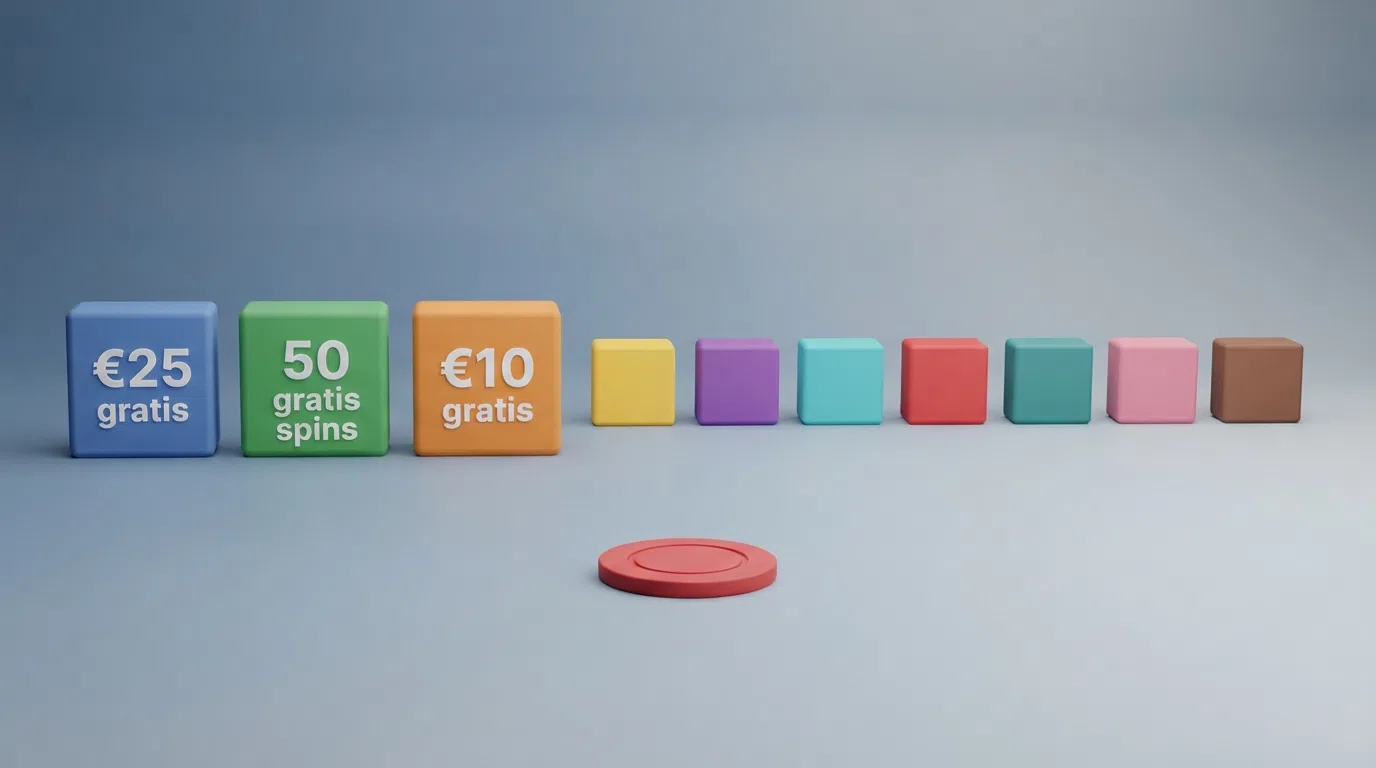 Een overzichtelijke vergelijking van de logo's van de tien besproken legale casino's, geordend op de aanwezigheid van een bonus zonder storting.
