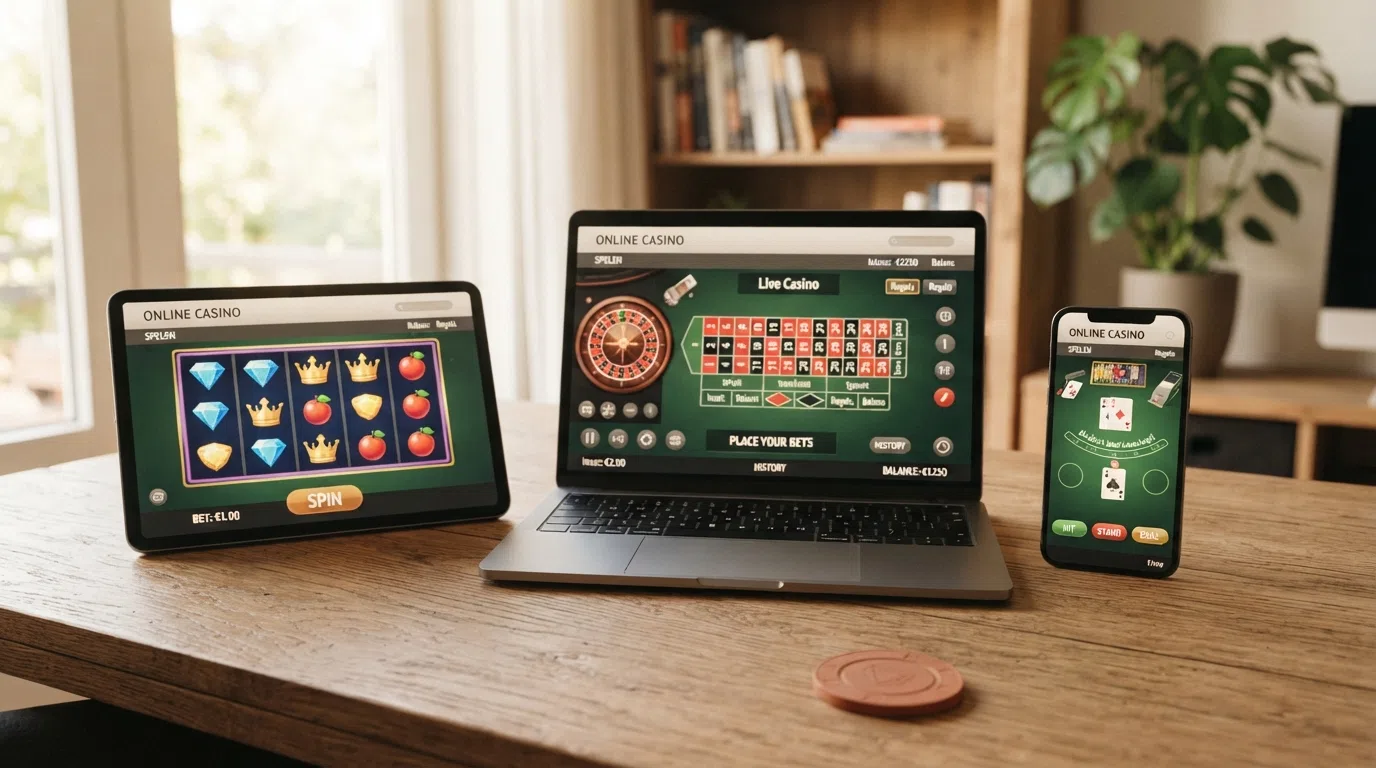 Een rij Nederlandse online casino-logo's van de uitgelezen KSA-vergunde operators