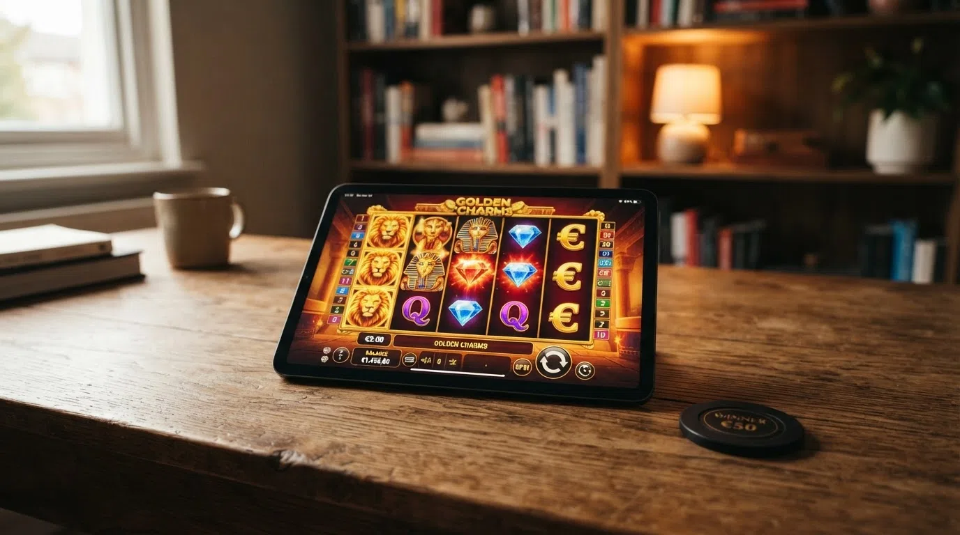 Een collage van populaire slots en een live-dealertafel met een Nederlandse gebruikersinterface