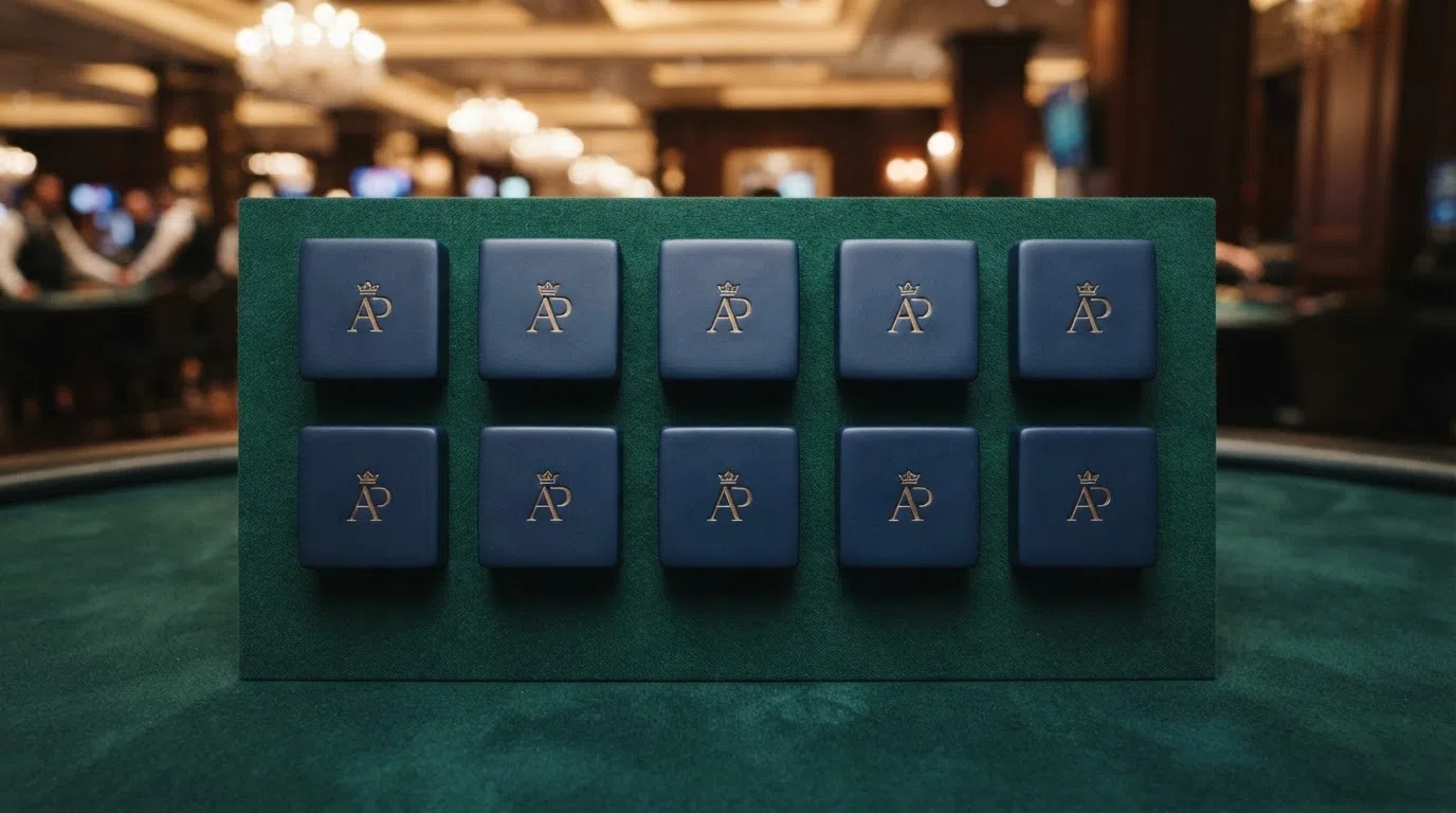 Een overzicht van de logo's van de tien best beoordeelde Ksa-vergunde online casino's in een rasteropstelling